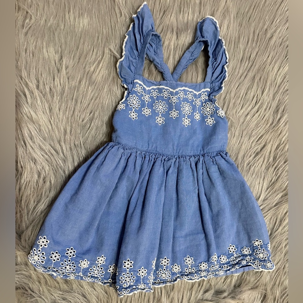 Cat & Jack Eyelet Dress Toddler Size 2T